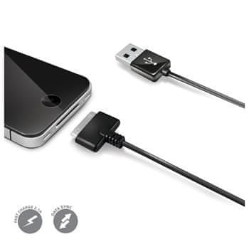 Celly Datový USB kabel Apple 30-pin, černý