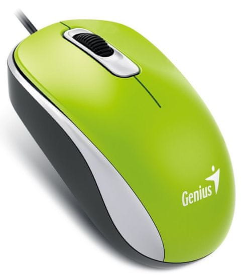 Genius DX-110, drátová, 1000 dpi, USB, zelená (31010116112)