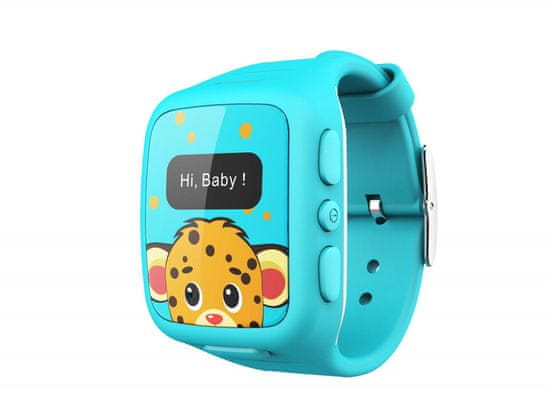 intelioWATCH Dětské GPS hodinky s telefonem, modrá