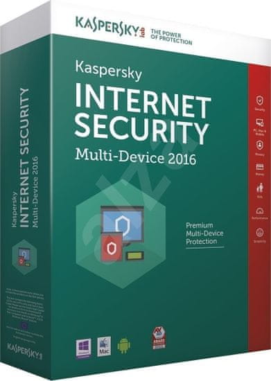 Kaspersky Internet Security - multi-device 2016 CZ 4 zařízení / 1rok