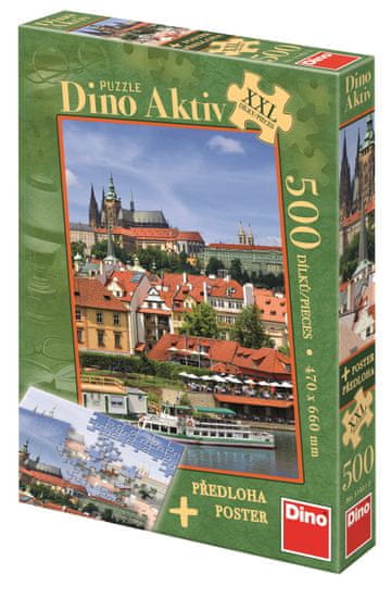Dino Puzzle Pražský hrad XXL 500 dílků + Plakát