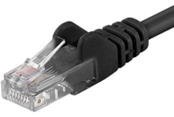 PremiumCord Patch kabel UTP CAT6, 5m, černý