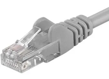 Levně PremiumCord Patch kabel UTP CAT6, 2 m, šedý