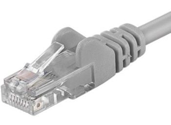 PremiumCord Patch kabel UTP CAT6, 5m, šedý
