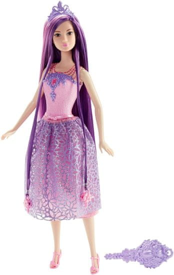 Mattel Barbie Dlouhovláska fialová