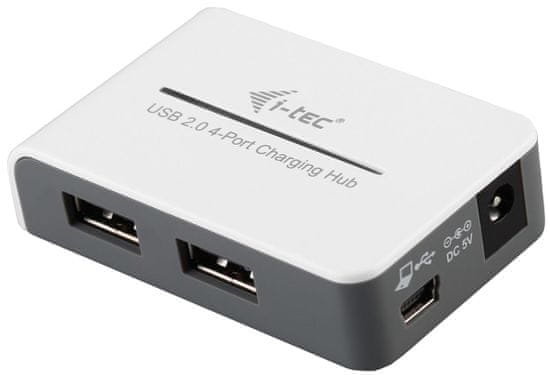 I-TEC 4x USB 2.0 HUB - každý s 1,5 A rychlonabíjecí funkcí