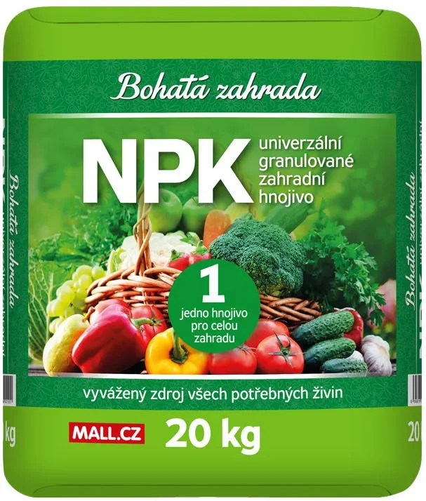 Levně Bohatá zahrada NPK - Univerzální zahradní hnojivo 20kg