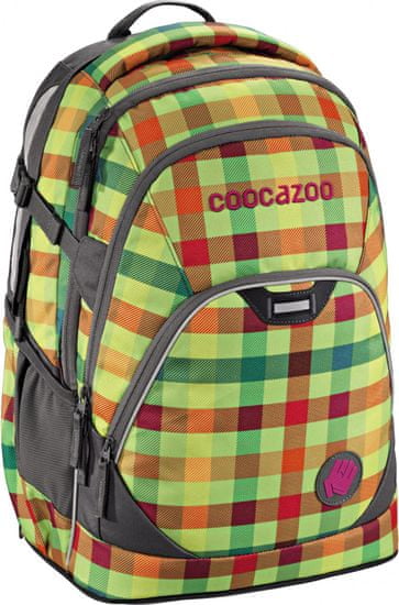 CoocaZoo Školní batoh EvverClevver2, Hip To Be Square Green