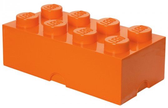 LEGO Storage box 25x50 cm, oranžová