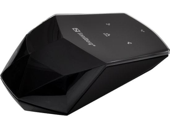 Sandberg Wireless Touch Mouse, bezdrátová dotyková optická myš, 1600dpi, černá (630-04) - zánovní