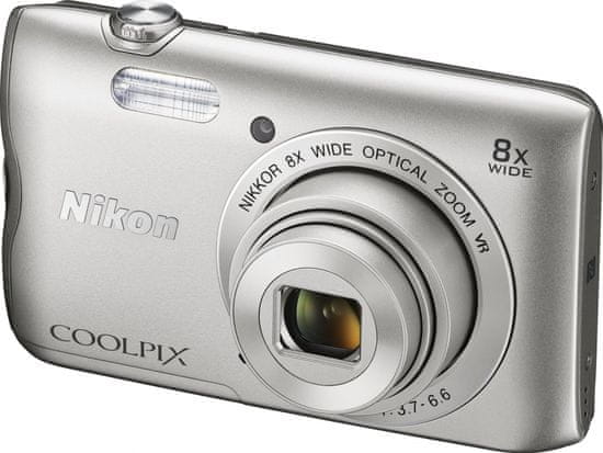Nikon Coolpix A300 stříbrná - zánovní