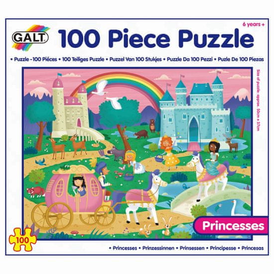 Galt 100 Puzzle v krabici - Princezny