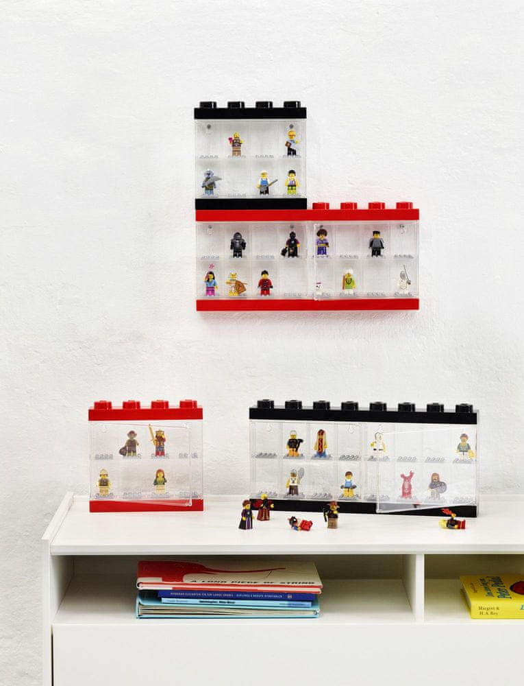 Levně LEGO Sběratelská skříňka na 8 minifigurek - černá