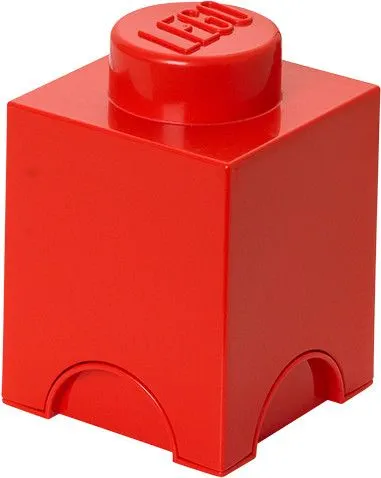 LEGO Úložný box 12x12x18 cm červená