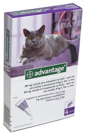 Bayer ADVANTAGE Spot-on Cat 4x0,8ml (pro kočky 4kg a více)