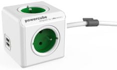 PowerCube Extended USB, zelená, 1,5 m