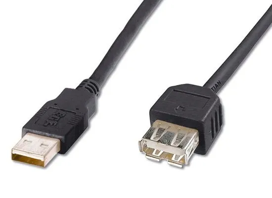 PremiumCord USB 2.0 A-A prodlužovací kabel, M/F