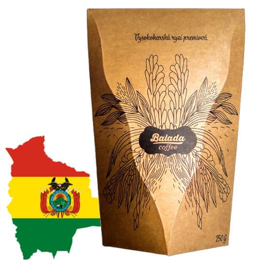 Balada Coffee Bolivia Organic Colonial Caranavi, 250 g, zrno