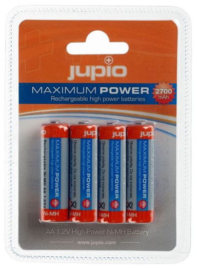 Jupio Maximum Power, 2700mAh, AA, 4ks