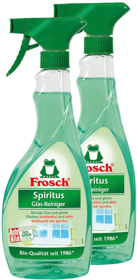 Frosch Eko Sprej Spiritus čistič skel 2x500 ml
