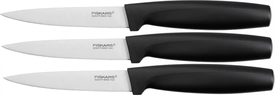 Fiskars Set 3 univerzálních nožů, černé