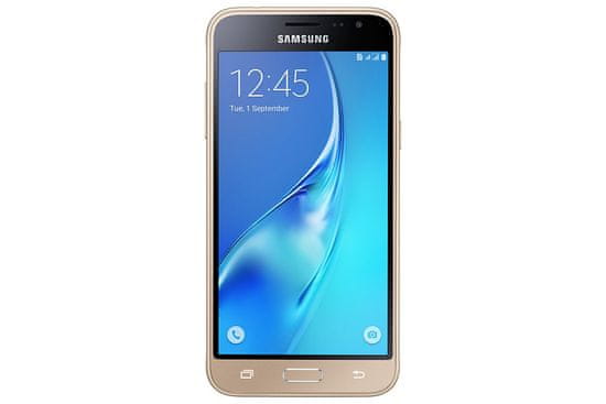 Samsung Galaxy J3, J320, Dual SIM, zlatý - zánovní
