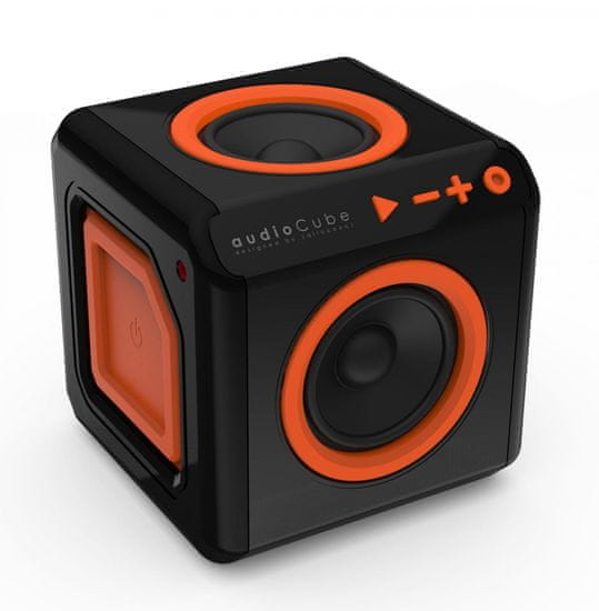 PowerCube audioCube, černá/oranžová - zánovní
