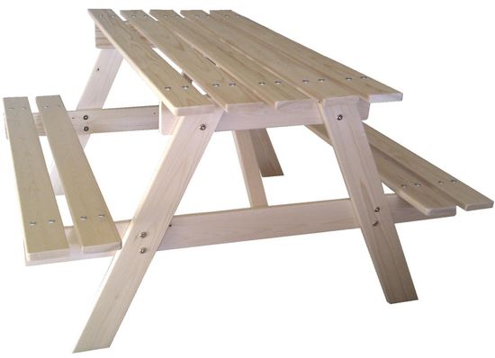 CUBS Dřevěný piknik stolek velký
