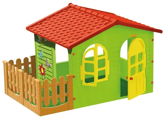 Mochtoys Dětský zahradní domek s plotem velký