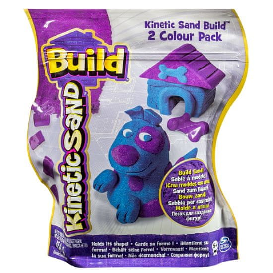 Kinetic Sand BUILD - modrá/fialová