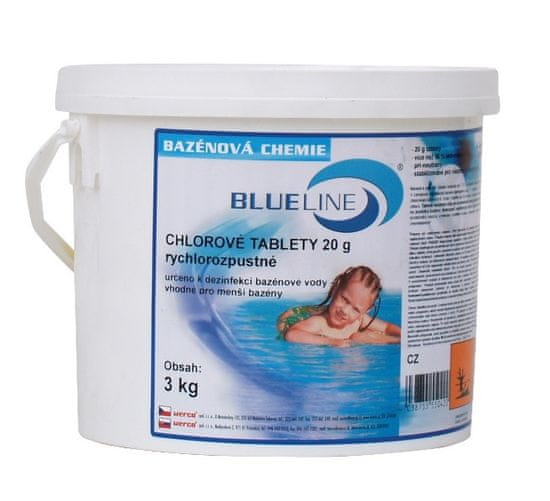 Blue Line Rychlorozpustné chlorové tablety - 504603