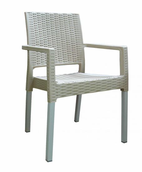 MEGA PLAST MP692 RATAN LUX (AL nohy) židle
