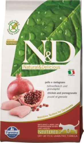 Levně N&D PRIME CAT Neutered Chicken&Pomegranate 1,5 kg