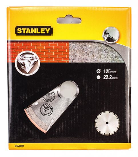 Stanley Diamantový kotouč segmentový na beton/cihly 125x22,2mm