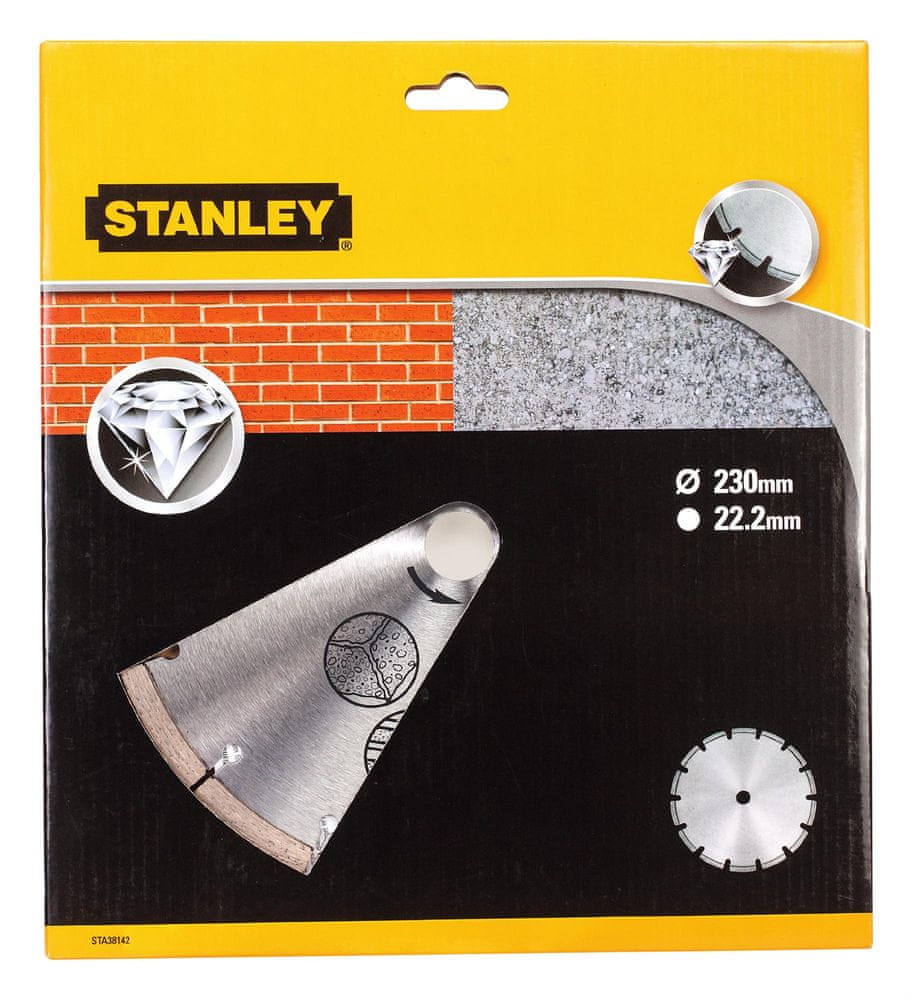 Levně Stanley Diamantový kotouč segmentový na beton/cihly 230x22,2mm