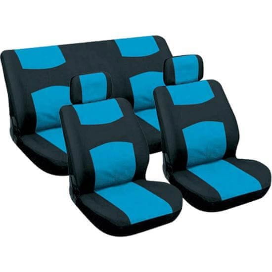 CarPoint Potahy sedadel - modré / černé