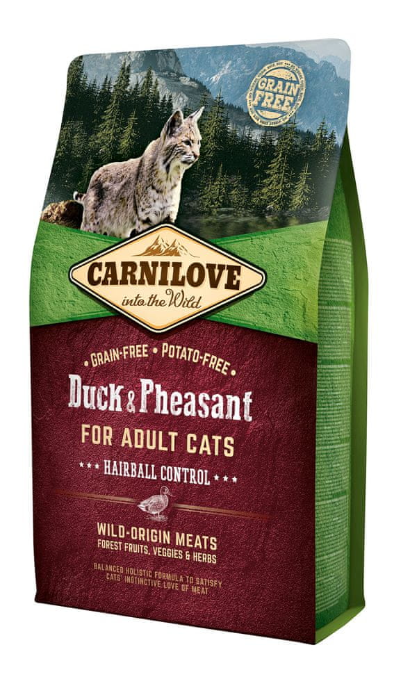 Levně Carnilove Duck & Pheasant for Adult Cats – Hairball Control 2 kg