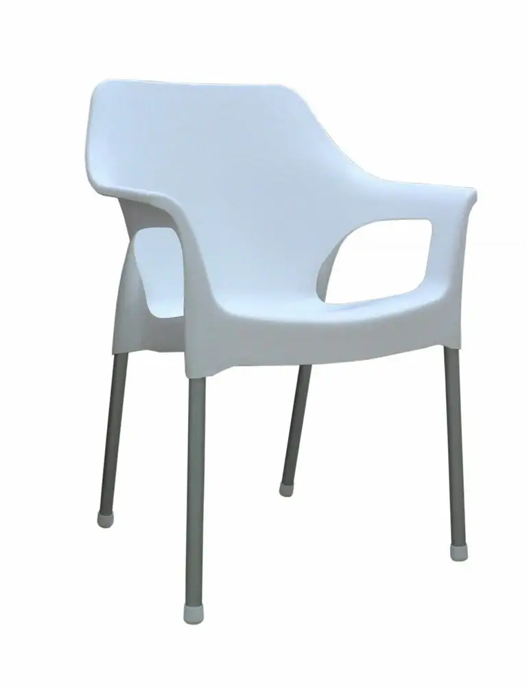 MEGA PLAST MP1282 URBAN (AL nohy) židle, 83,5x60x54 bílá