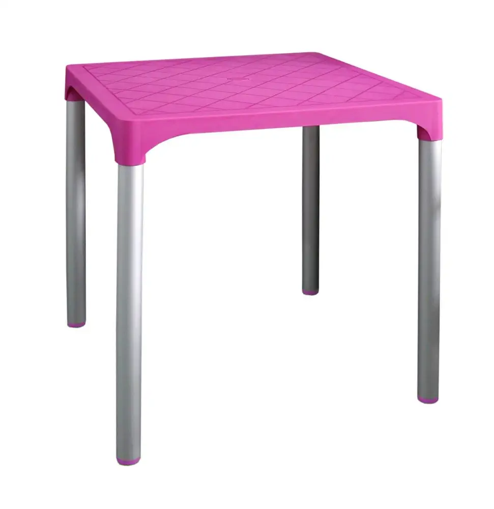 MEGA PLAST MP1351 VIVA stůl, polyratan růžová - zánovní