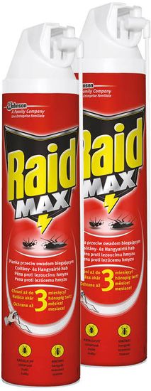 Raid Max pěna proti lezoucímu hmyzu 2x400 ml