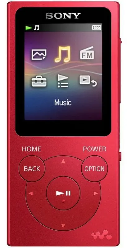 Sony NW-E394R / 8GB, červená