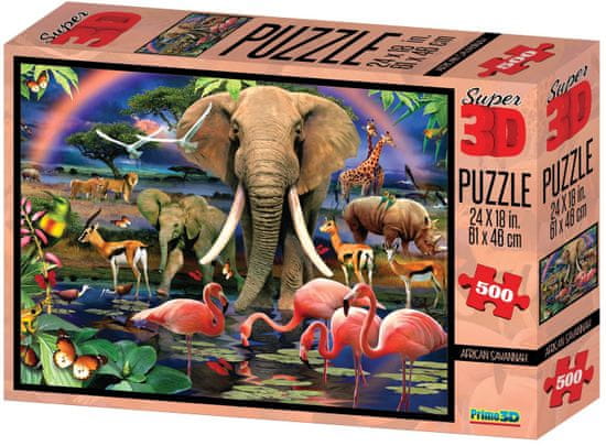 Lamps 3D Puzzle Safari 500 dílků