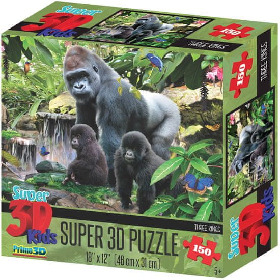 Lamps 3D Puzzle Opičí rodina 150 dílků