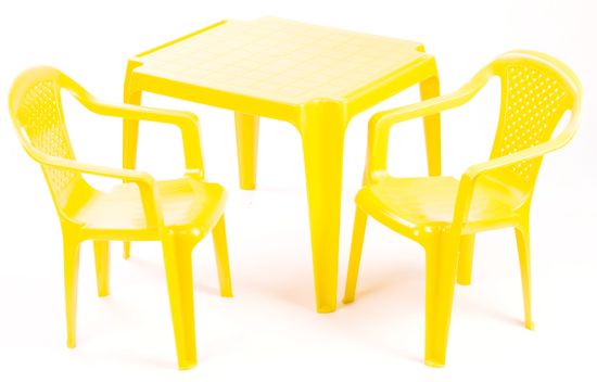 Grand Soleil Sada stoleček a dvě židličky žlutá