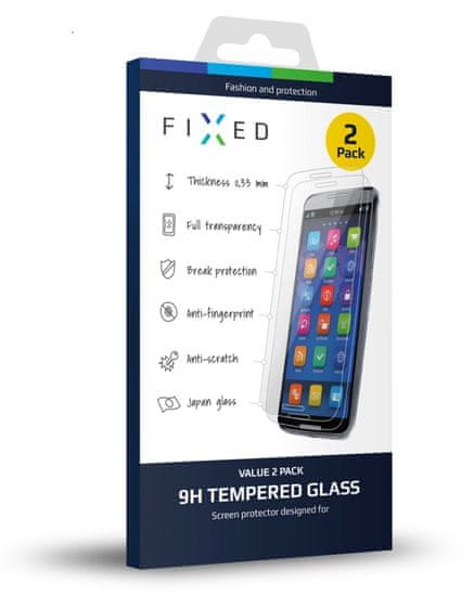 FIXED Tvrzené sklo, 0,33 mm, Huawei P8 Lite, 2 kusy - rozbaleno
