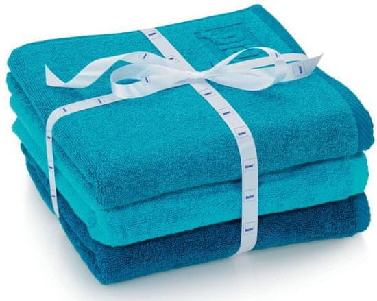 Kela sada 3ks ručníků LADESSA - modrá