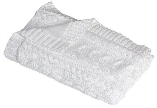 Rialto Zateplená pletená dětská deka EKO bavlna, copánky