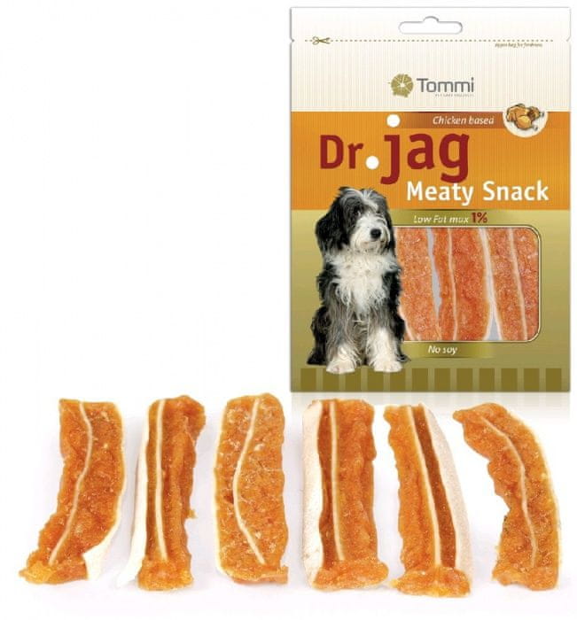 Levně Tommi Dr. Jag Meaty Snack - Bacon strips 70g