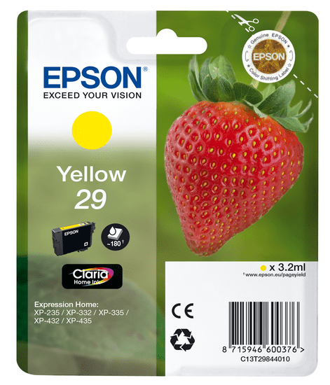 Epson Singlepack Yellow 29 Claria Home (C13T29844010)