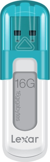 Lexar JumpDrive V10 16GB / USB 2.0 / White-Blue (LJDV10-16GABEU)